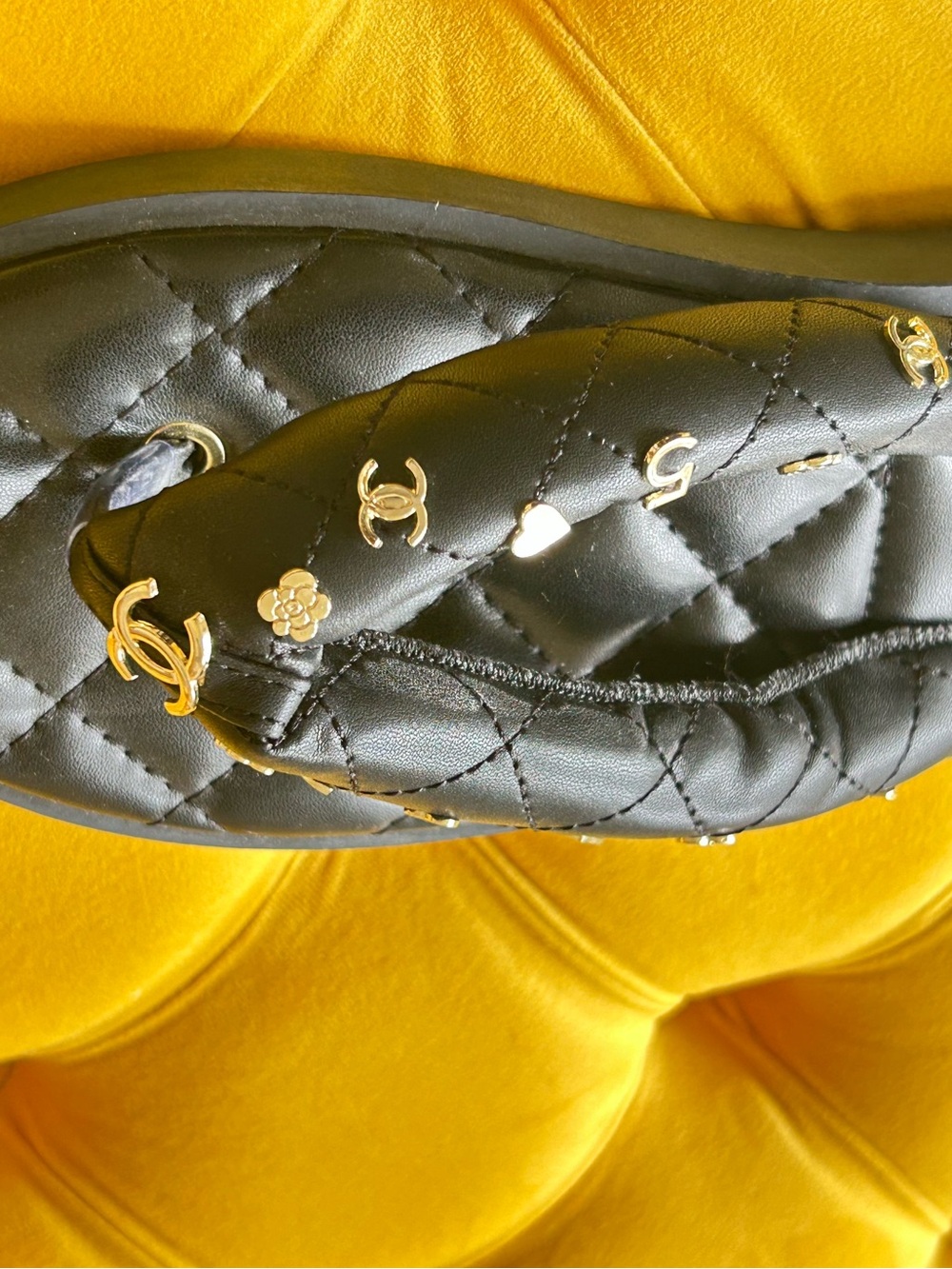 SOLD.  SOLD.  SOLD. 
Chanel Leather Flip Flops - Picture 8 of 9